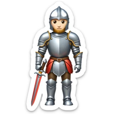 Knight in armor  sticker