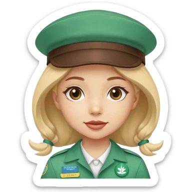 Wendy’s as a Girl Scout  sticker