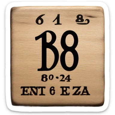 inscription on the board 1864 sticker