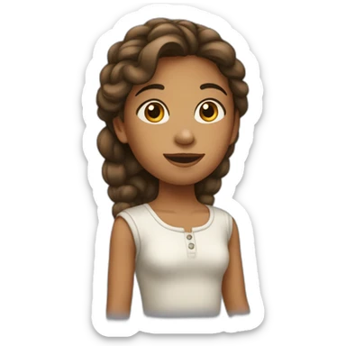 Une fille qui fait du tam-tam sticker