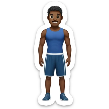 Ragazzo fissato con la palestra sticker