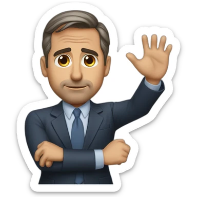 steve carell saying no sticker
