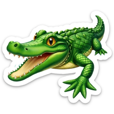 Alligator swimming  sticker