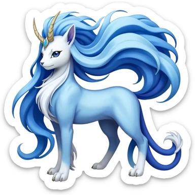 Lucia-Suicune-fakemon-creature-hybrid sticker