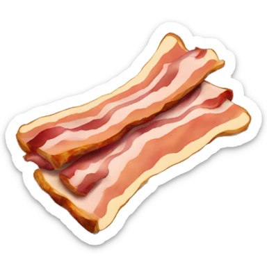 bacon on black sticker