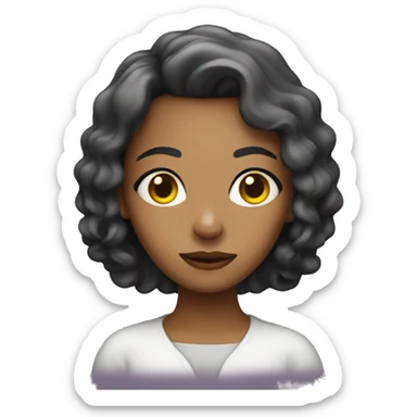 Girl psychic sticker