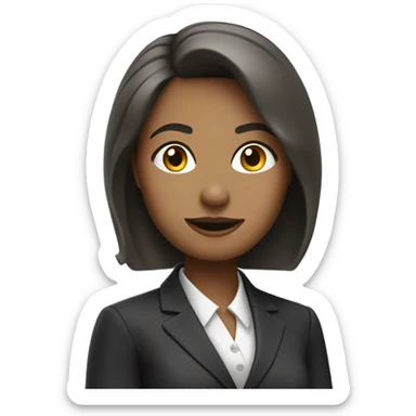Female banker sticker