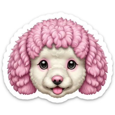 Perro poddle sticker