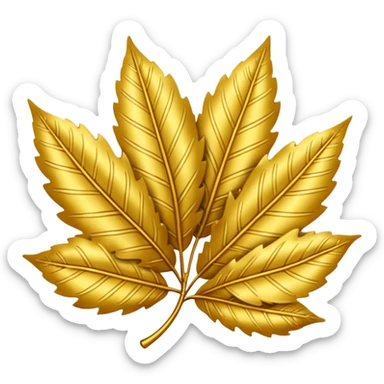 Leaves of gold  sticker