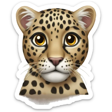 persian leapord sticker