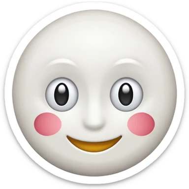 Emojis rond tout blanc sticker