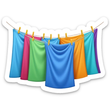 Hanging Laundry sticker