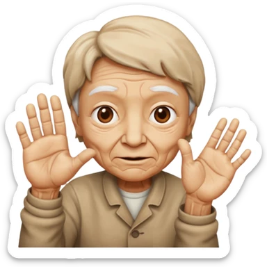 Hii hand + face sticker