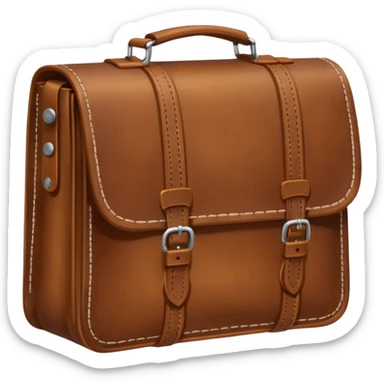 brown school bag sticker