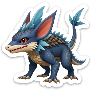  exotic Fakémon-Pokémon-Trico-Nargacuga-Vernid-creature sticker