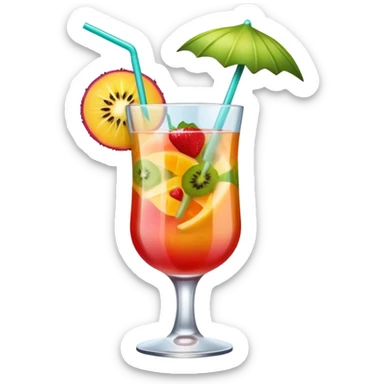 beach coctail drink sticker