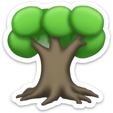 Tree from BFDI sticker