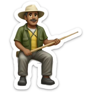 Fisherman monument the exact same as the Mazatlan Sinaloa one  sticker