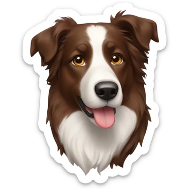 Perro mastin y border collie  sticker