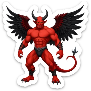 winged demon - large black wings











 sticker