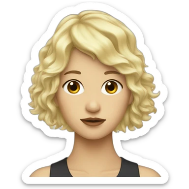 blonde redhead sticker