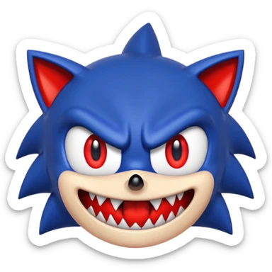 Faz o Sonic exe sticker