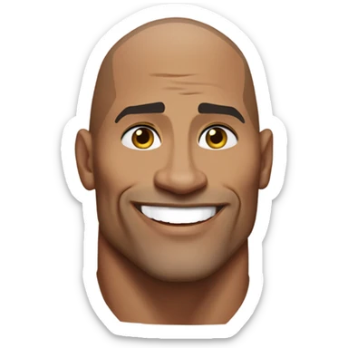 Dwayne the rock Johnson  sticker