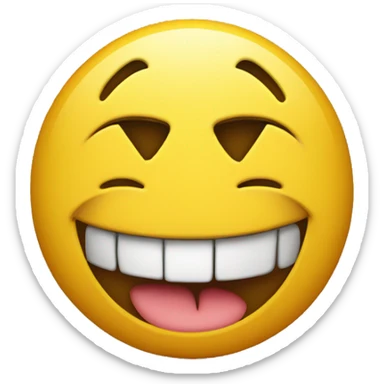 yellow emoji with x’s eyes and tounge out emoji sticker