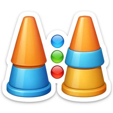 cone caps object sticker