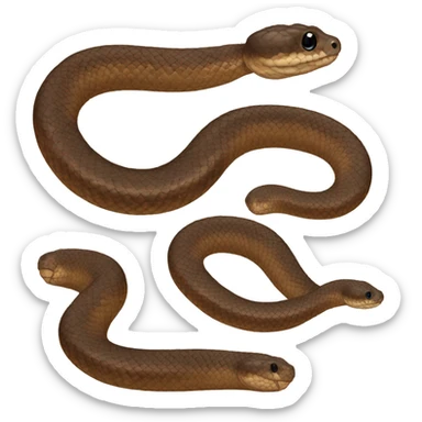 Baby brown hognose snake  sticker