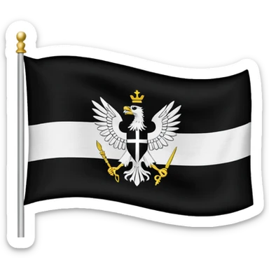 Prussia flag during Napoleonic war sticker