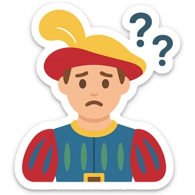 Confused Landsknecht sticker