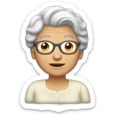 abuela duerme bien de dia sticker