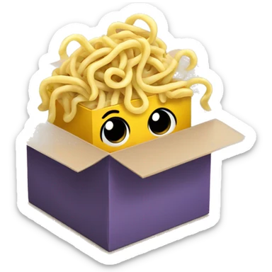 noodles in a box sticker