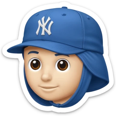 gorra blue yankee sticker