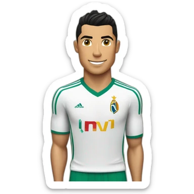 Cristiano Ronaldo porte le maillot ageriap, sticker