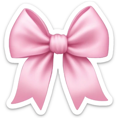 cute baby pink bow sticker