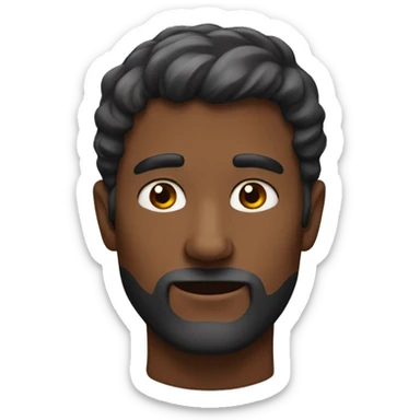 Homme chauve sans barbe sticker