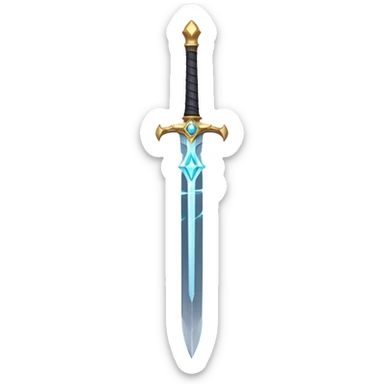 celestial energy sword magic sticker
