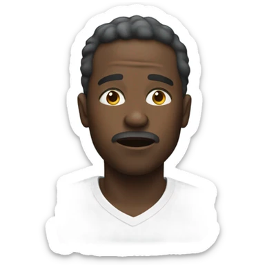 Black man out of breath sticker