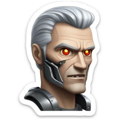 T800 robot witcher sticker