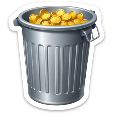 rubbish bin sticker