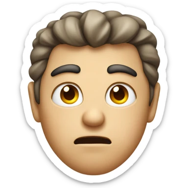 Angry heart face  sticker