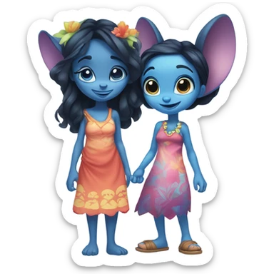 Stich and lilo sticker