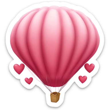 Parachute with hear eyes sticker