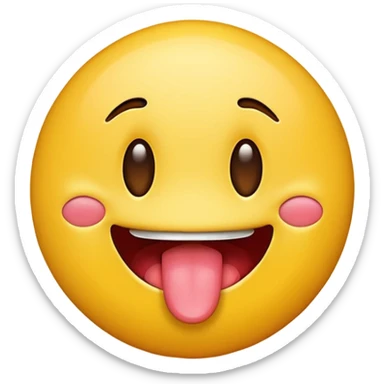 tongue out emoji  sticker