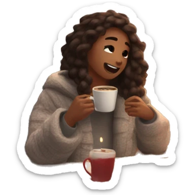 Christmas aesthetic vibes cozy sticker