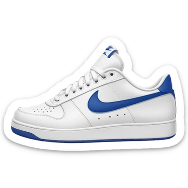 nike white low top tennis shoe sticker