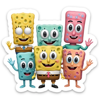 You want to make the emoji of SpongeBob and her friends real sticker