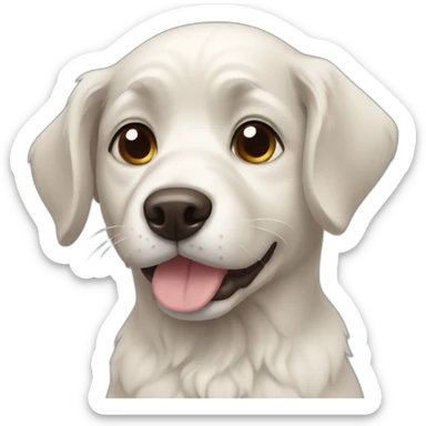 sympathetic dog sticker